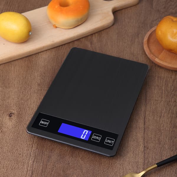 Bagepræcisions køkkenvægt - Sort, 5 kg/1g