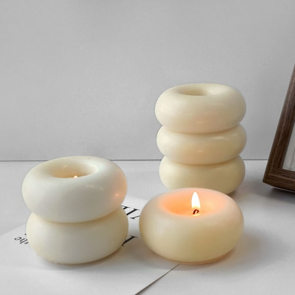 Donut stearinlysform, dobbelt cirkelform J-0295