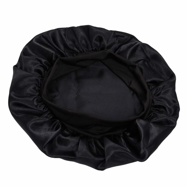 INF Sovmössa satin bonnet (one size) Svart