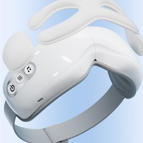 E9 Smart Ögonmassage: Airbag, Värme, Vibration & Bluetooth för Ögonvård