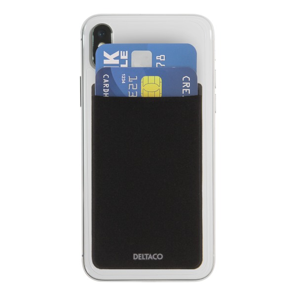 Adhesive credit card holder, RFID blocking, 3M adhesive