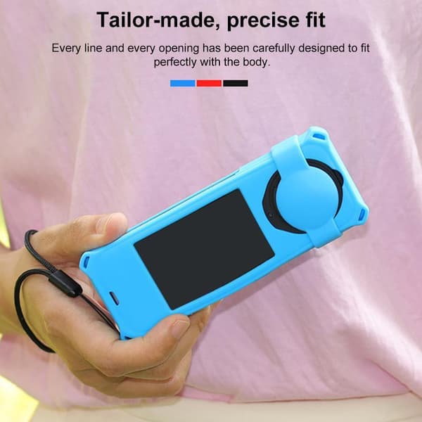 Silikonskyddsfodral för Insta360 X5-kamera Blue Blue