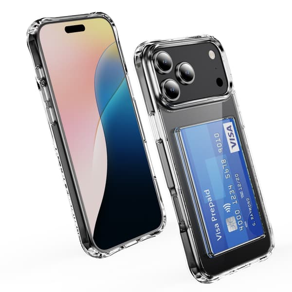 Sidokortplats Stötsäkert Telefonfodral Kompatibelt med iPhone 17 Pro Max