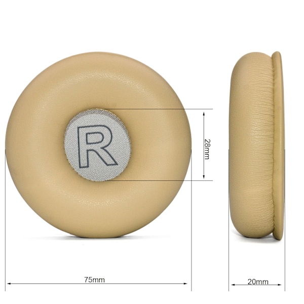 Öronkuddar för Bang & Olufsen Beoplay H8i / H8 hörlurar Aprikos