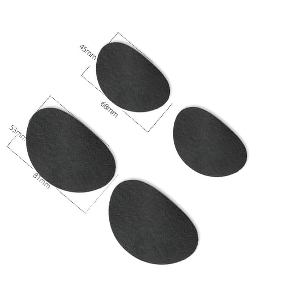 Itseliimautuvat kengänkorjauslaastarit, 8 kpl Black Black