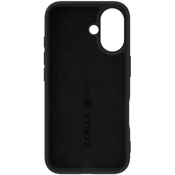 Cromo Soft rubber case iPhone 16 Svart
