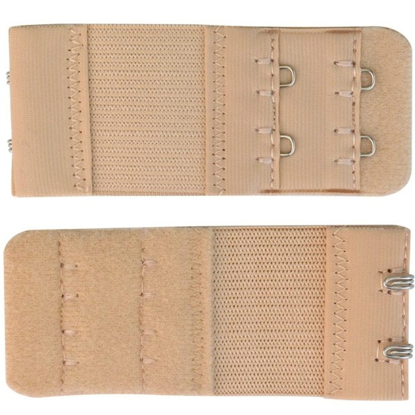 Bh-förlängare Dubbla hakar Vit/Svart/Beige 3-pack Flerfärgad