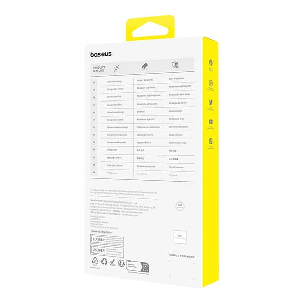 Telefonfodral för iPhone 15 ProMax Baseus OS-Lucent Series (Klar)