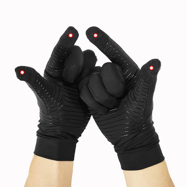 Kobberfiber cykelhandsker - Fuldfinger Touchscreen M M