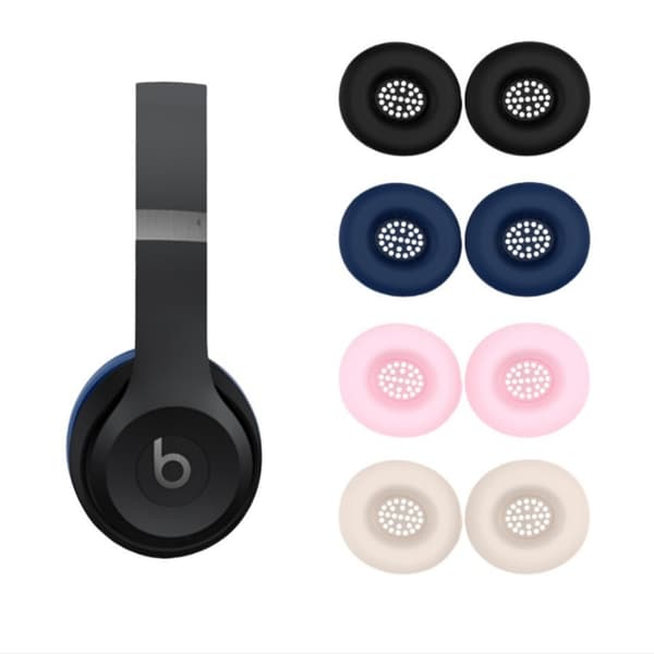 Silikoneørekopper til Beats Solo 4 - Optimal beskyttelse og komfort Blue Blue