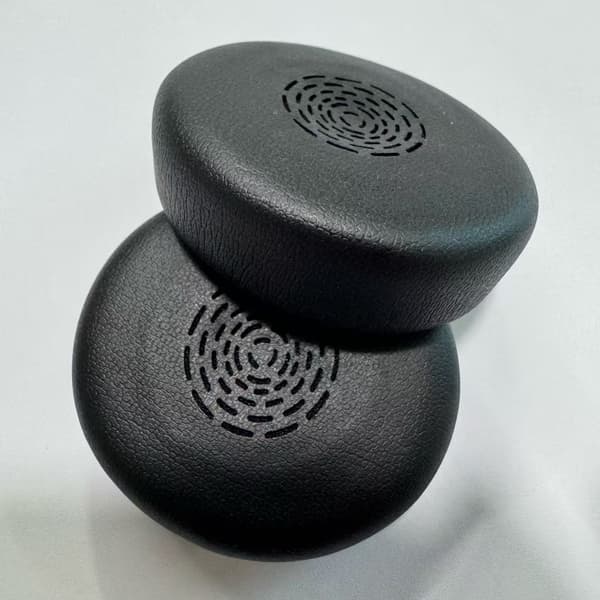 Udskiftningsørekopper kompatible med Jabra Engage 50 II/Engage 40 Wired - Proteinlæder, Sort (1 par)