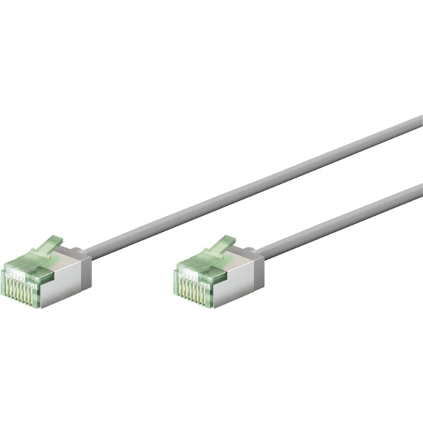 Ultraflexibel patchkabel CAT 8.1, slim, U/FTP, grå