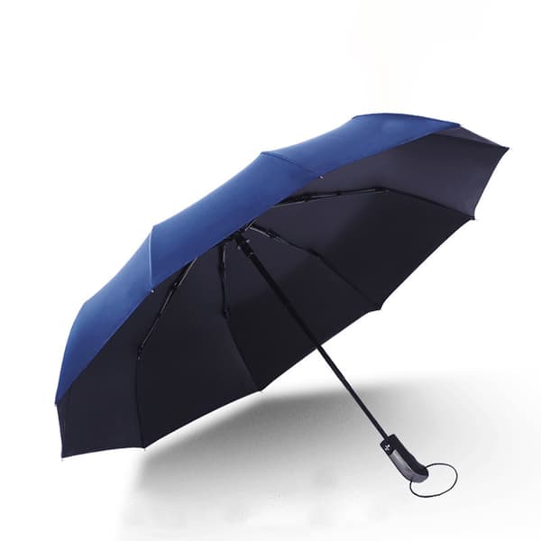 Automatiskt Ihopfällbart Paraply - 10 Ribbor NavyBlue NavyBlue