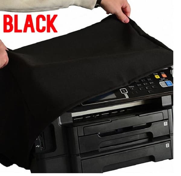 Sort printerstøvdæksel - Beskyt din printer mod støv og snavs