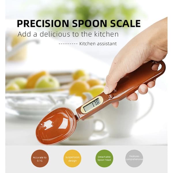 Digital Measuring Spoon Scale 500g/0.1g High Precision Electronic Kitchen Scoop for Spices Coffee and Baking coffee coffee