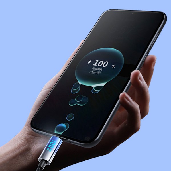 ZL-TK18 Dold Digital Display USB-C till USB-C Kabel 2 m