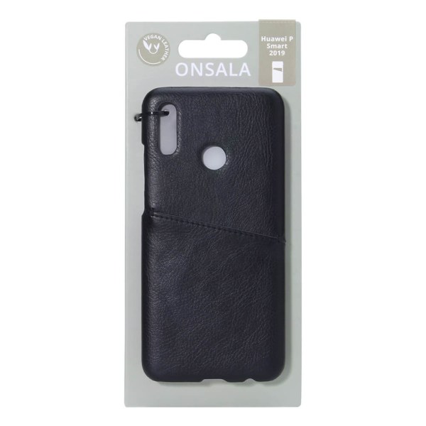 Mobilskal Läder Svart - Huawei P Smart 2019