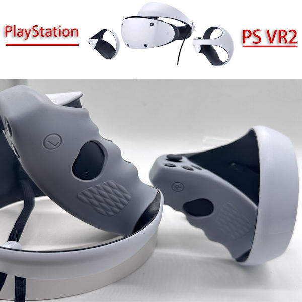 PlayStation VR2 handkontroll greppskydd silikon 1 par Grå