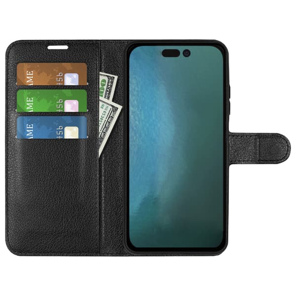 Lompakkokotelo Black iPhone 14 Pro Max Black