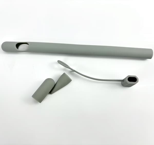 4-delat silikonskyddsfodral för Apple Pencil Grey Grey