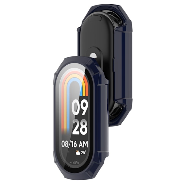 Smart klockfodral med skärmskydd Mi Band 8 Mörkblå