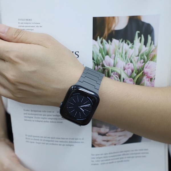 Magnetisk løkkerem til Apple Watch 38/40/41 mm Grå Orange