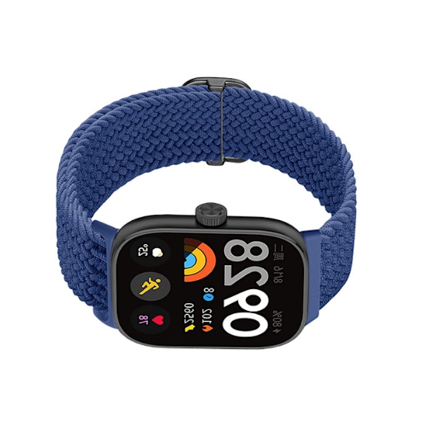 Kudottu ranneke Xiaomi Smart Band 8 Pro/Redmi Smart Band 2:lle Laivastonsininen