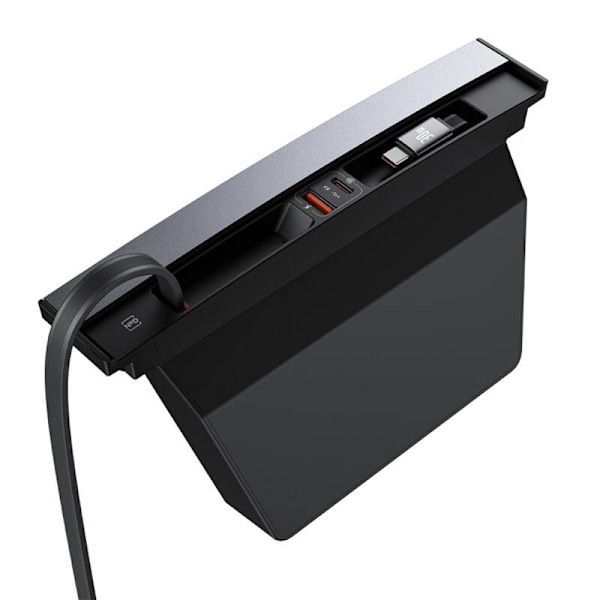Hub Baseus T-Space med USB-C til USB-C kabler til Tesla Cars (sort)