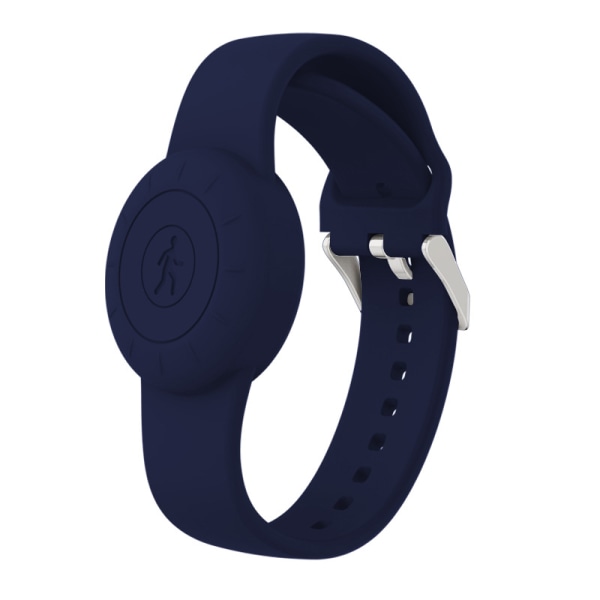 Silikon Airtag-armband, Airtag-armband, Airtag-hållarefodral Mörkblå