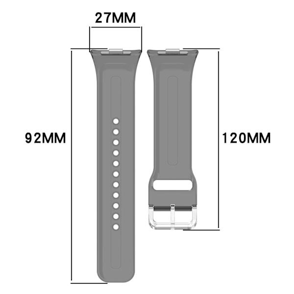 Läpinäkyvä TPU-ranneke Redmi Watch 5:lle ja Xiaomi Band 9 Pro:lle Musta