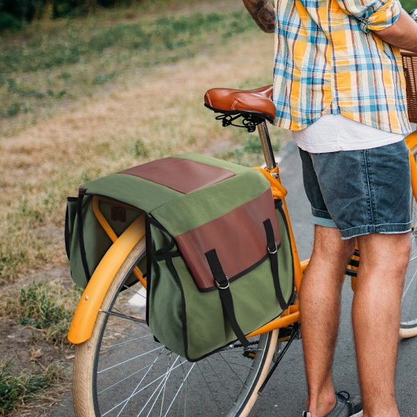 Ny opbevaringstaske til camping- og mountainbikebag bladfarve