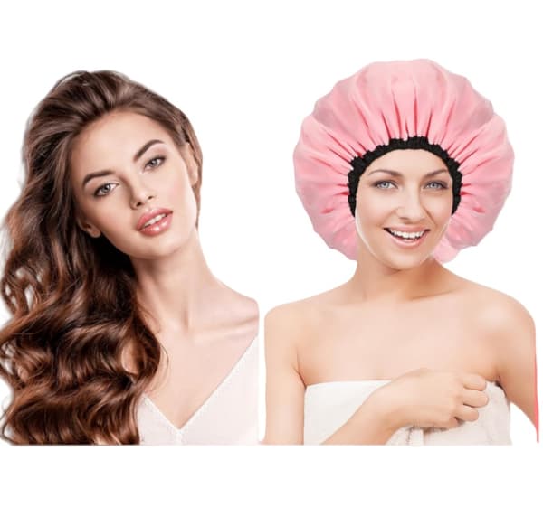Justerbar badehætte med frottéfor Pink Pink