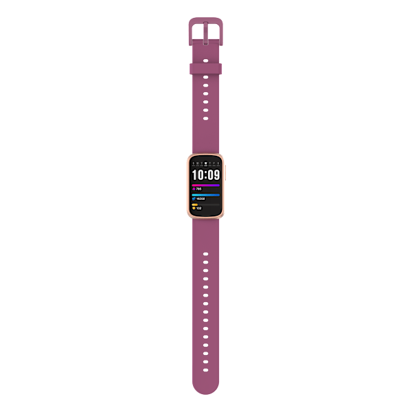 Smartwatch med EKG, puls- og blodtryksmåler, søvnmåler, skridttæller Champagne