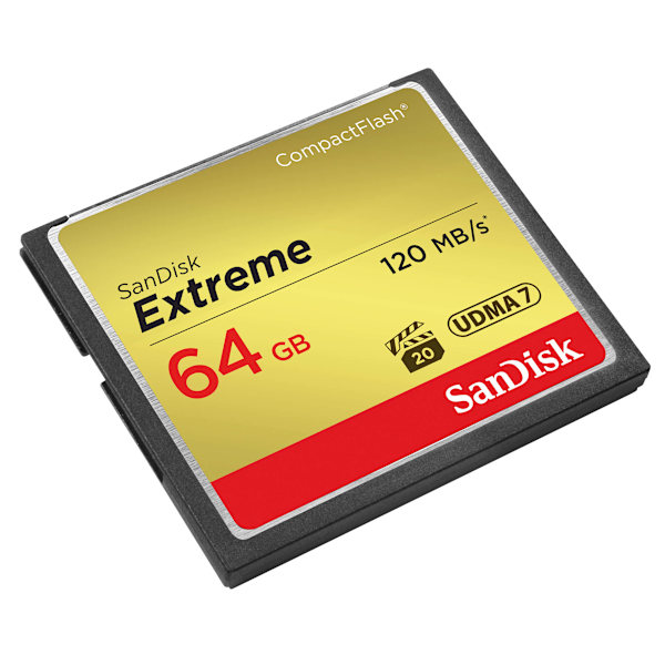 SANDISK Minneskort CF Extreme 64GB 120MB/s UDMA7