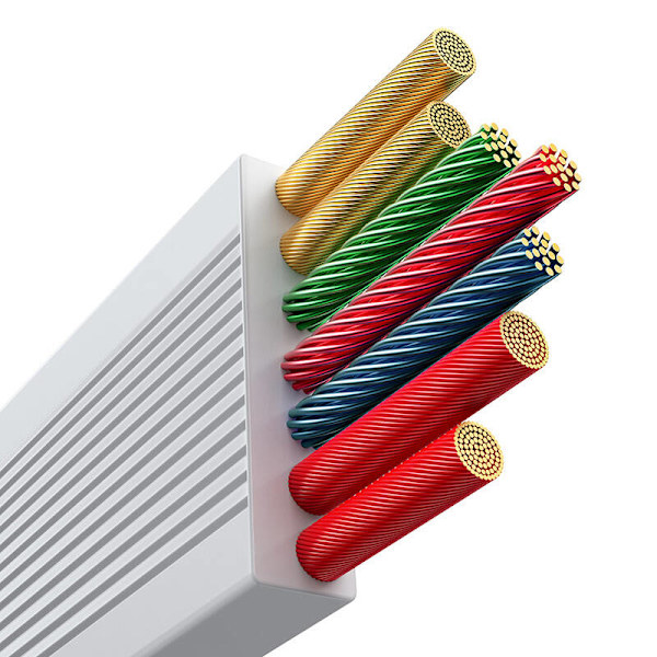 3-i-1 Baseus Free2Draw USB till M+L+C 100W-kabel, 1,1 m (vit)