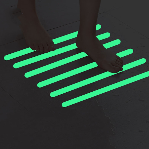 Lysende Anti Slip Shower Stickers 24 stk Hvid