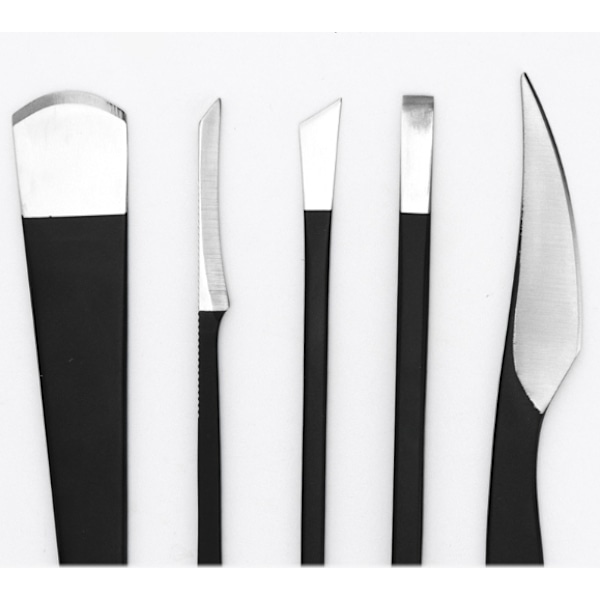 Pedikyrknivset, 5-pack Black Black