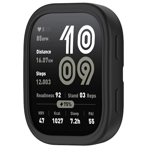 Silikonebeskyttelsesetui til Amazfit Bip 6 (A2435) Sort