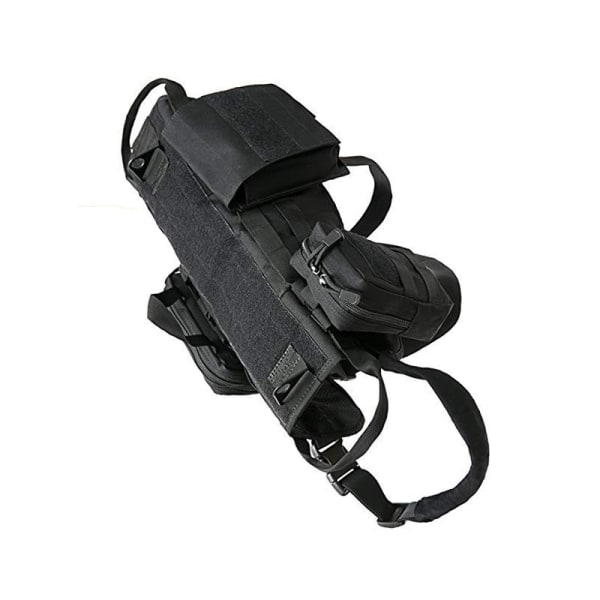 Taktisk Hundesele - Molle Vest Sort M