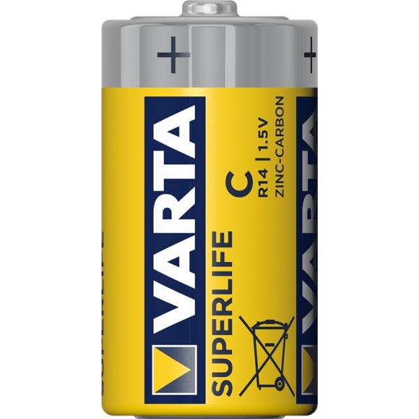 Varta R14/C (Baby) (2014) batteri, 2 st. blister