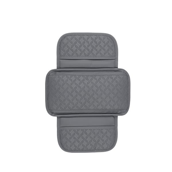 Universal Bil Armstöd Pad - Präglad Konsol Förvaring Höjd Kudde Grey Grey