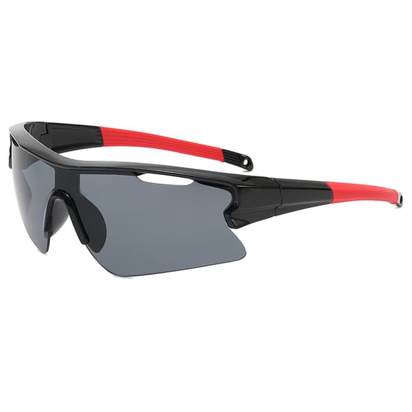 Snygga ram solglasögon med lins - UV400-skydd Black+Grey Black+Grey