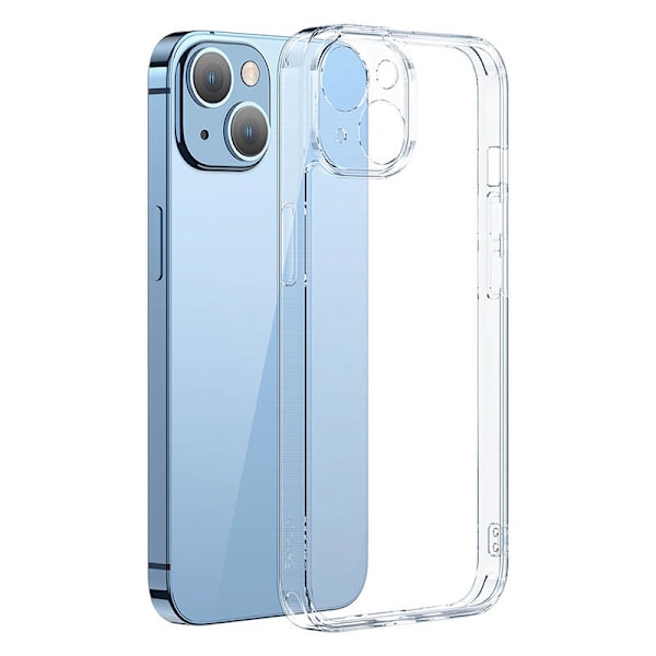 Baseus SuperCeramic läpinäkyvä lasikotelo ja karkaistu lasisetti iPhone 14 Plus -puhelimelle