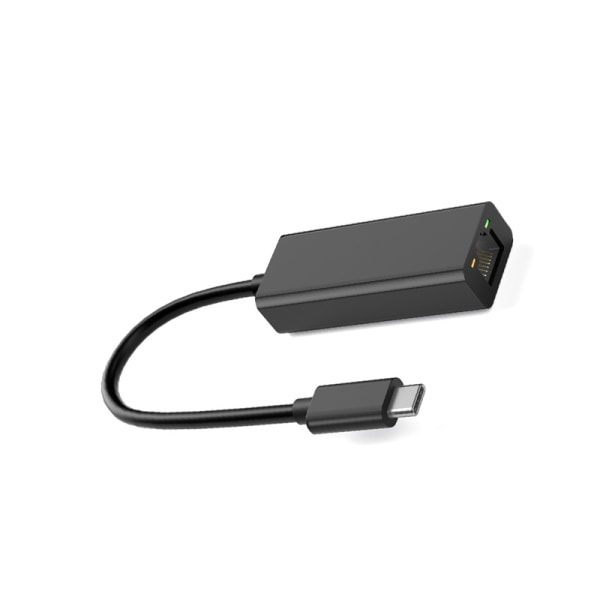 Verkkosovitin USB-C Gigabit Ethernet Musta