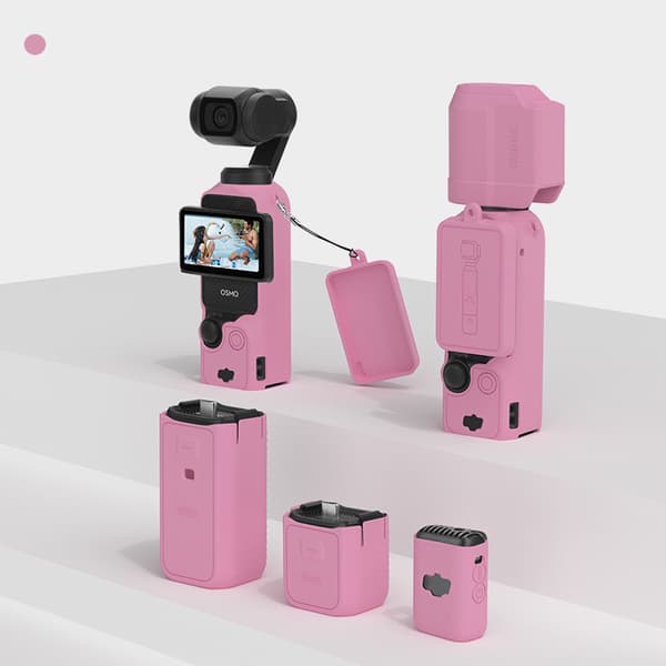 Silikone Beskyttelsesetui til DJI OSMO Pocket 3 Red Red