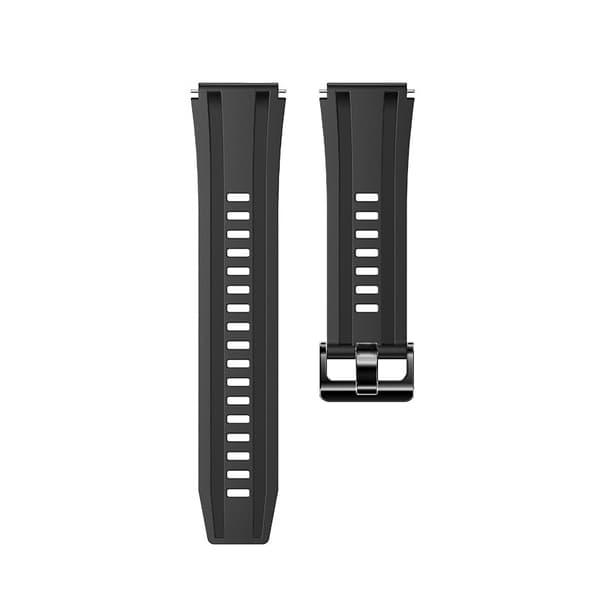 Silikone urrem 22mm til Huawei Watch Ultimate Black Black