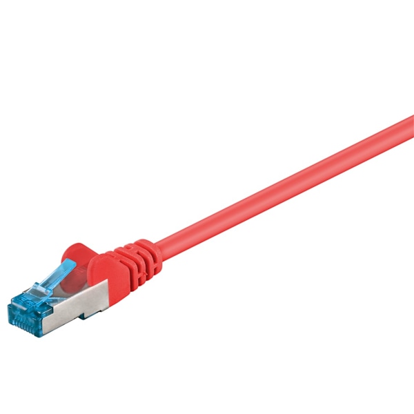 Patchkabel CAT 6A, S/FTP (PiMF), röd, 10 m