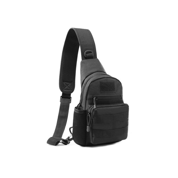 Tactical Chest Bag Sling Skuldertaske Sort