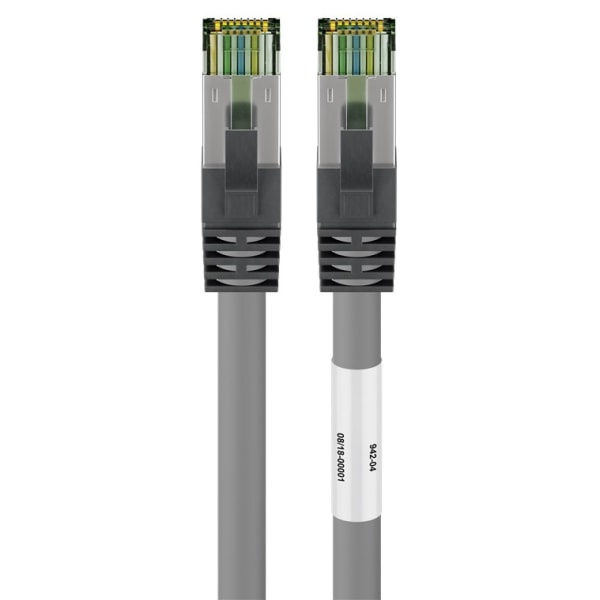 CAT 8.1 Patchkabel, S/FTP (PiMF), grå