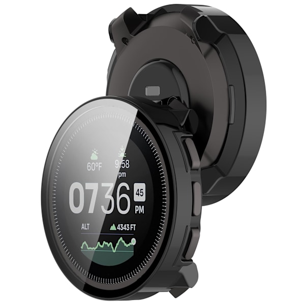Kotelo integroidulla näytönsuojalla Suunto Vertical Musta